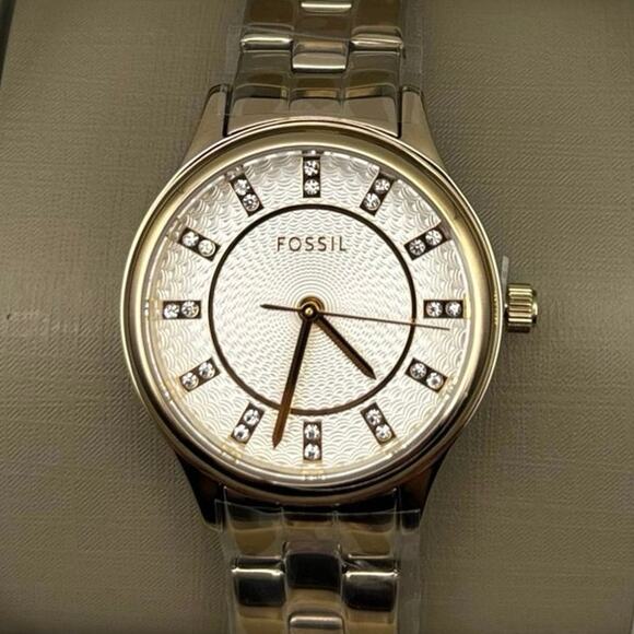 Fossil BQ3916 Women’s Modern Sophisticate 30mm Gold-Tone Stainless Steel – NWBT - Picture 7 of 15